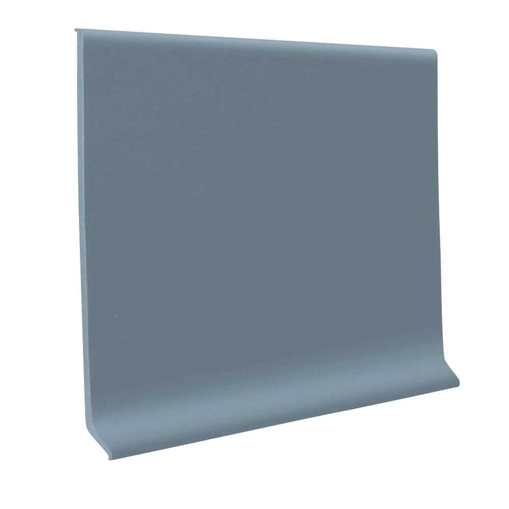 Flexco Blue Shadow 6-in Vinyl Floor Base 1 Flexco Blue Shadow 6-in Vinyl Floor Base