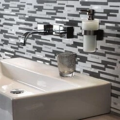 Bond Tile Easy Luxe Metalway Gray 11.81 In. X 11.81 In. SPC Peel And Stick Tile (0.96 Sq. Ft. / Sheet) -Floor Promotion Store 01e6736e 1915 472a b638 cdd63cac1441.1485a04735da7f2454c13b50697f4dce 1800x1800