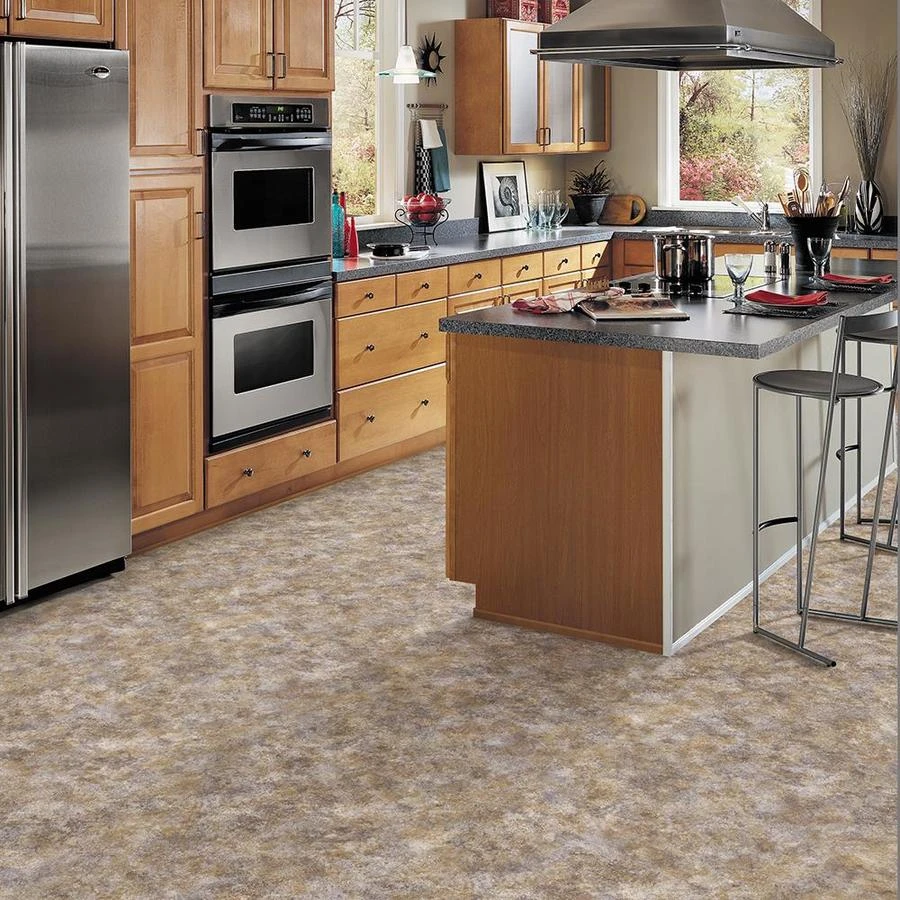 Congoleum AirStep Plus Satin Cloud 12-ft W Cut-to-Length Blush Stone Look Low-Gloss Finish Sheet Vinyl 1 Congoleum AirStep Plus Satin Cloud 12-ft W Cut-to-Length Blush Stone Look Low-Gloss Finish Sheet Vinyl