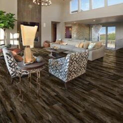 Congoleum AirStep Evolution Acacia 12-ft W Cut-to-Length Dash Of Pepper Wood Look Low-Gloss Finish Sheet Vinyl