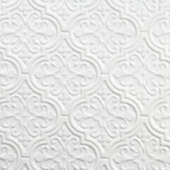 Ivy Hill Tile Vintage Florid Lantern White 6-1/4 In. X 7-1/4 In. Ceramic Wall Tile (30-Pieces 4.8 Sq. Ft. / Box)