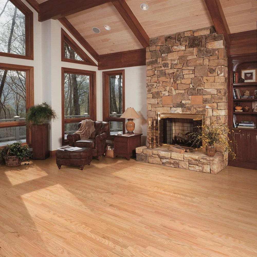 Blue Ridge Hardwood Flooring Red Oak Natural 3/4 In. Thick X 2-1/4 In. Wide X Random Length Solid Hardwood Flooring (18 Sq. Ft. / Case) 2 Blue Ridge Hardwood Flooring Red Oak Natural 3/4 In. Thick X 2-1/4 In. Wide X Random Length Solid Hardwood Flooring (18 Sq. Ft. / Case) - Image 2