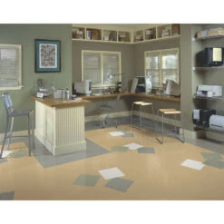 Armstrong Flooring SDT 45-Piece Pearl White Commercial VCT Tile
