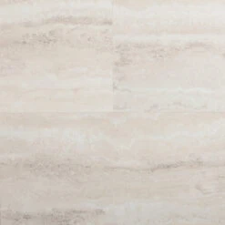 Style Selections Oyster Travertine 12-in X 24-in Groutable Water Resistant Peel And Stick Luxury Flooring (2-sq Ft)