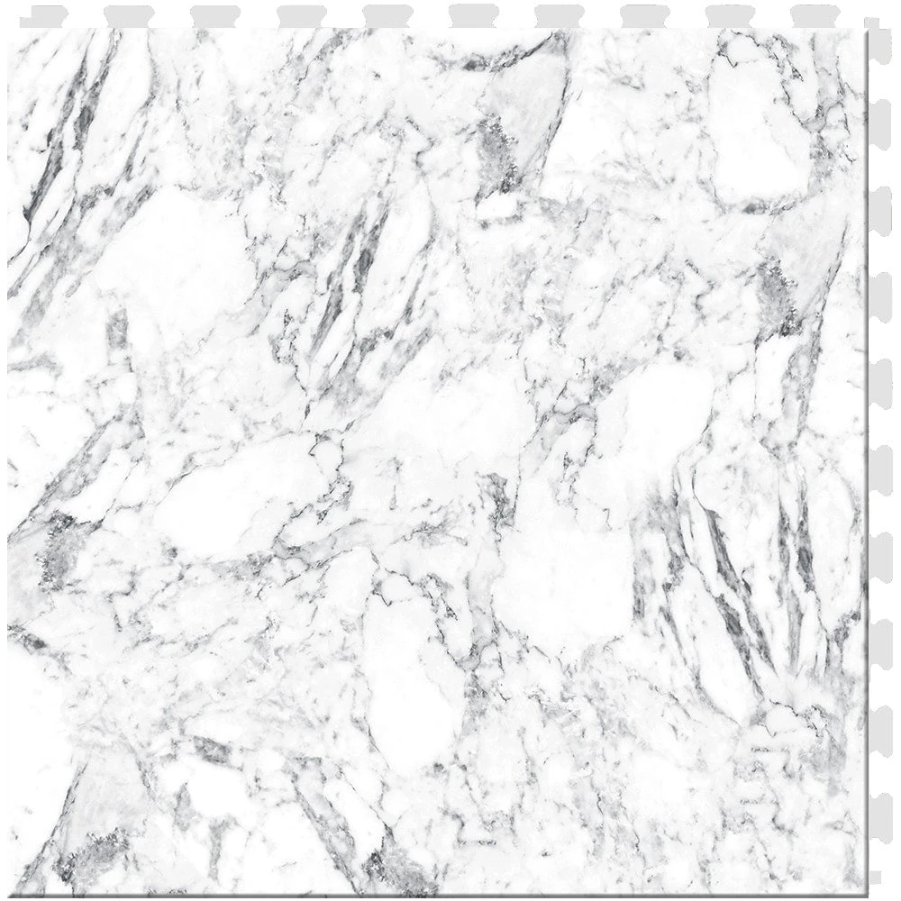 Perfection Floor Tile Gemstone Collection Black Marble/Satin 20-in X 20-in Water Resistant Interlocking Luxury Flooring (16.7-sq Ft) 5 Perfection Floor Tile Gemstone Collection Black Marble/Satin 20-in X 20-in Water Resistant Interlocking Luxury Flooring (16.7-sq Ft) - Image 5