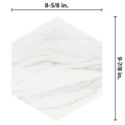 Merola Tile Eterno Carrara Hex 8-5/8 In. X 9-7/8 In. Porcelain Floor And Wall Tile (11.56 Sq. Ft. / Case) 13 Merola Tile Eterno Carrara Hex 8-5/8 In. X 9-7/8 In. Porcelain Floor And Wall Tile (11.56 Sq. Ft. / Case) -Floor Promotion Store 0694867260d27ecfe7831bcaaf2f9b62 1800x1800