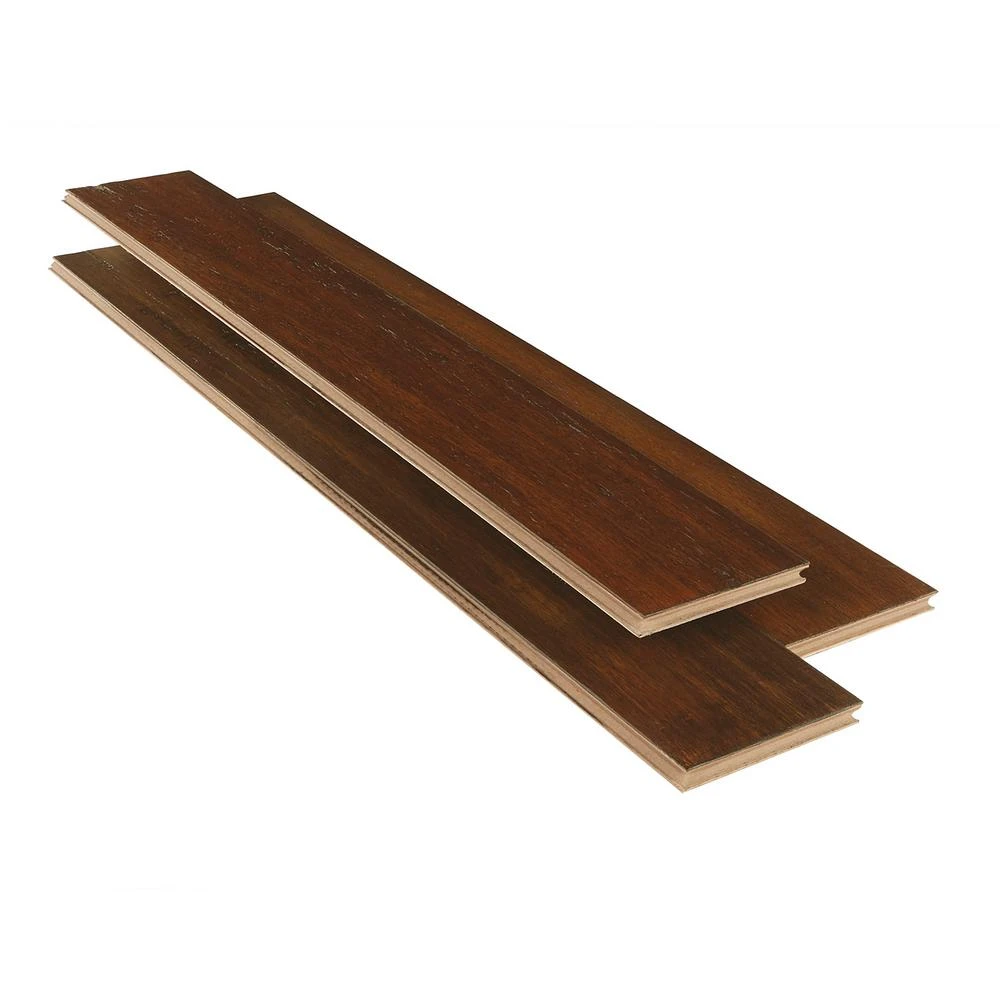 Home Decorators Collection Hand Scraped Strand Woven Sahara 3/8 In. T X 5-1/5 In. W X 36.02 In. L Engineered Click Bamboo Flooring 3 Home Decorators Collection Hand Scraped Strand Woven Sahara 3/8 In. T X 5-1/5 In. W X 36.02 In. L Engineered Click Bamboo Flooring - Image 3