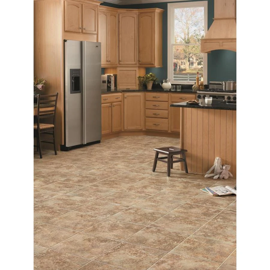 Congoleum Durastone Rapolano 10-piece 16-in X 16-in Groutable Desert Chimney Glue (Adhesive) Luxury Vinyl Tile 1 Congoleum Durastone Rapolano 10-piece 16-in X 16-in Groutable Desert Chimney Glue (Adhesive) Luxury Vinyl Tile
