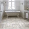Congoleum DuraStone Roman Elegance 10-Piece 16-in X 16-in GrOutable Chateau Gray Glue (Adhesive) Luxury Vinyl Tile