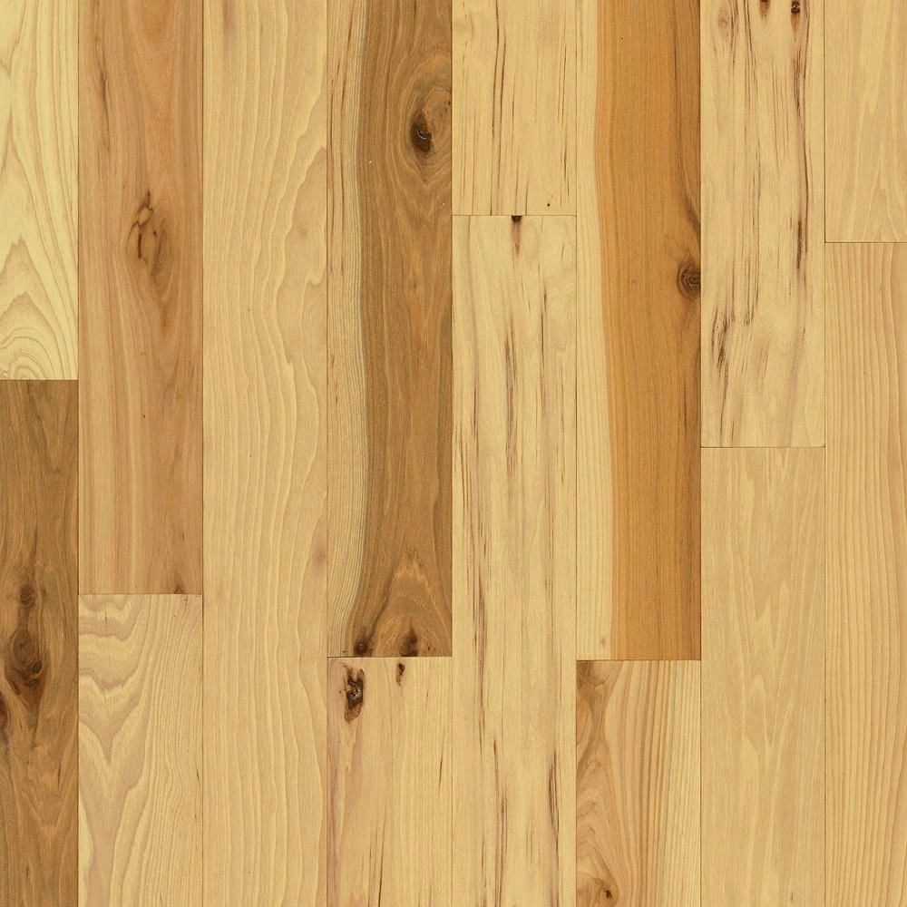 Bruce Plano Natural Hickory 3/4 In. Thick X 3-1/4 In. Wide X Random Length Solid Hardwood Flooring (22 Sq. Ft. / Case) 1 Bruce Plano Natural Hickory 3/4 In. Thick X 3-1/4 In. Wide X Random Length Solid Hardwood Flooring (22 Sq. Ft. / Case)