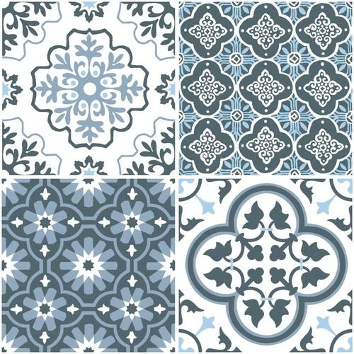 FloorPops 20-Piece 12-in X 12-in Blue Peel And Stick Vinyl Tile 2 FloorPops 20-Piece 12-in X 12-in Blue Peel And Stick Vinyl Tile - Image 2