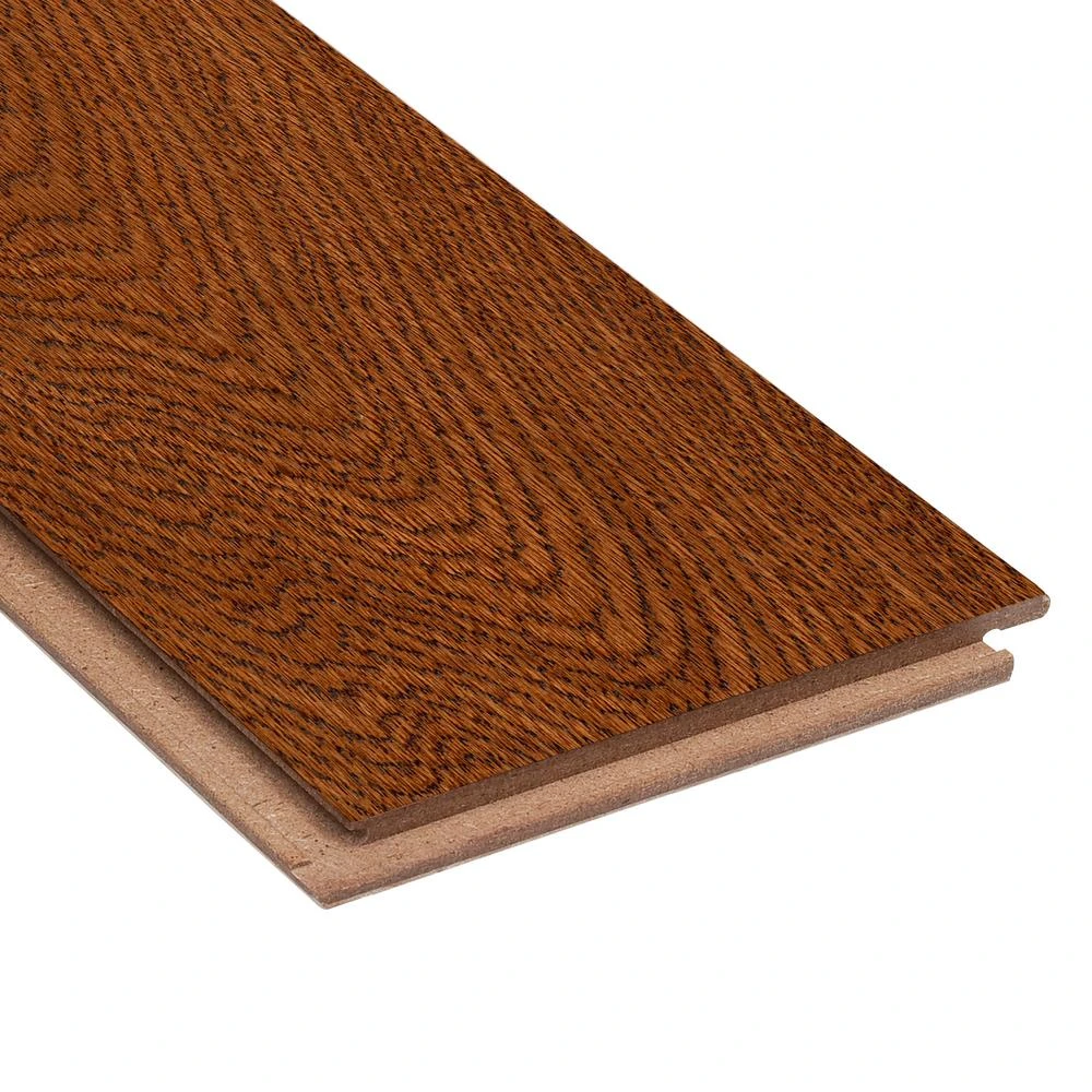 Gunstock Oak 3/8 In. Thick X 5 In. Wide X Varying Length Click Lock Hardwood Flooring (19.686 Sq. Ft. / Case) 3 Gunstock Oak 3/8 In. Thick X 5 In. Wide X Varying Length Click Lock Hardwood Flooring (19.686 Sq. Ft. / Case) - Image 3