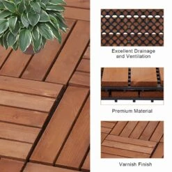 Kinbor 12'' X 12'' Patio Pavers Wood Interlocking Flooring Deck 10 Packs Tiles Brown Painted 8 Kinbor 12'' X 12'' Patio Pavers Wood Interlocking Flooring Deck 10 Packs Tiles Brown Painted -Floor Promotion Store 0aaa12bc bba7 421c 8d07 048441c2a599.b7fd451976c2ce36847d8d2dab4c5d94 1800x1800