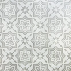 Ivy Hill Tile Sintra Silver Sky Encaustic 9 In. X 9 In. X 10mm Mate Porcelain Floor And Wall Tile (20 Pieces / 10.65 Sq. Ft. / Box)