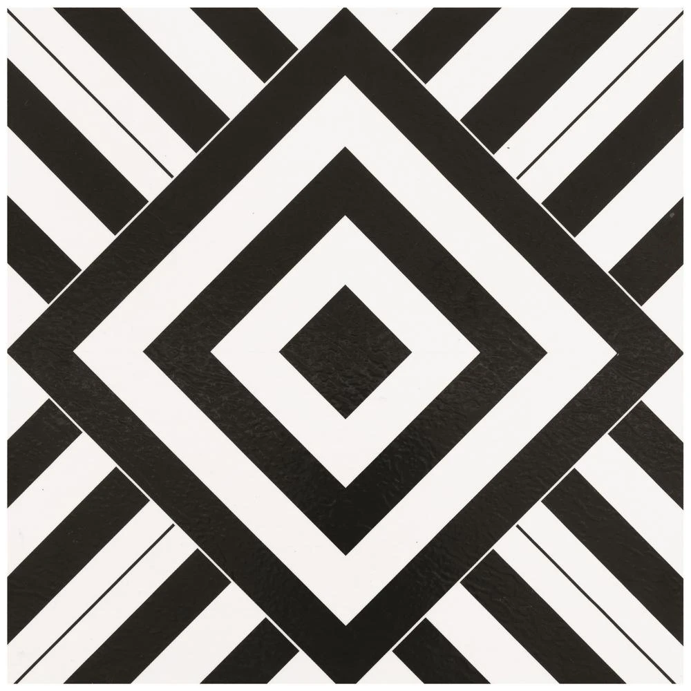 ACHIM Retro Geometric 12 In. X 12 In. Self-Adhesive Vinyl Floor Tile (20 Tiles/20 Sq. Ft.) 1 ACHIM Retro Geometric 12 In. X 12 In. Self-Adhesive Vinyl Floor Tile (20 Tiles/20 Sq. Ft.)