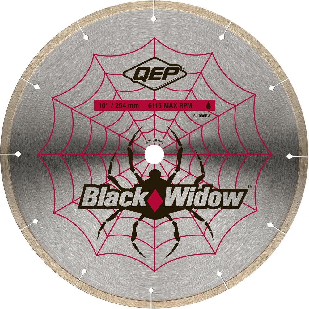 QEP 7 In. Black Widow Micro-Segmented Diamond Blade For Porcelain And Ceramic Tile 3 QEP 7 In. Black Widow Micro-Segmented Diamond Blade For Porcelain And Ceramic Tile - Image 3