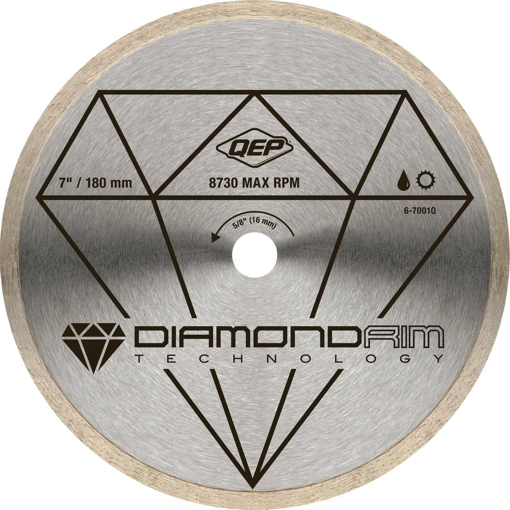 QEP 7 In. Diamond Blade For Wet Tile Saws For Ceramic Tile 1 QEP 7 In. Diamond Blade For Wet Tile Saws For Ceramic Tile