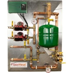 FloorHeat 2-Zone Preassembled Radiant Heat Distribution/Control Panel System