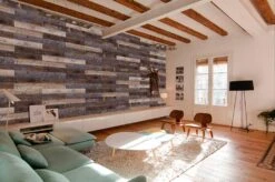 Deco Products 20-Piece 6-in X 36-in Samba. Blue, Violet, Brown, Beige Luxury Vinyl Plank Flooring -Floor Promotion Store 1001459448 13022539 1800x1800