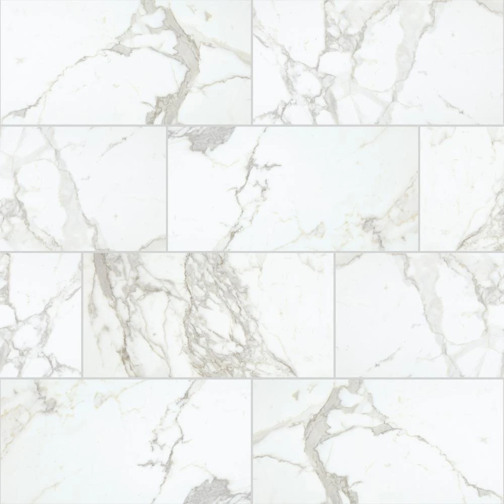 Daltile QuicTile 12 In. X 24 In. Enchanting Marble Matte Porcelain Locking Floor Tile (9.6 Sq. Ft. / Case) 18 Daltile QuicTile 12 In. X 24 In. Enchanting Marble Matte Porcelain Locking Floor Tile (9.6 Sq. Ft. / Case) - Image 18