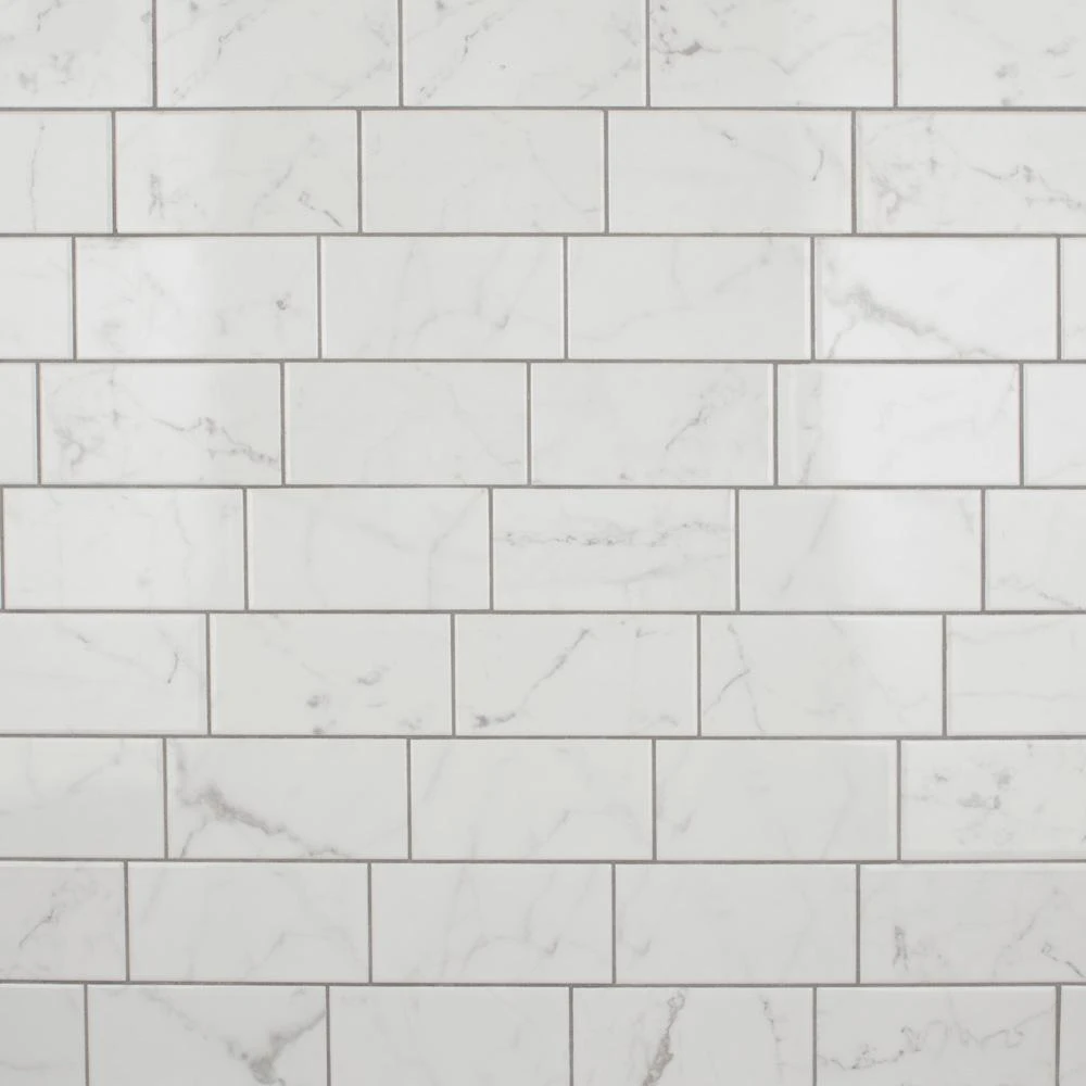 Merola Tile Classico Carrara Glossy 3 In. X 6 In. Ceramic Subway Wall Tile (6.03 Sq. Ft. / Case) 1 Merola Tile Classico Carrara Glossy 3 In. X 6 In. Ceramic Subway Wall Tile (6.03 Sq. Ft. / Case)