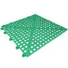 2PK Cactus Mat 2554-GT Dri-Dek Kelly Green 12" X 12" Vinyl Slip-Resistant Interlocking Drainage Floor Tile - 9/16" Thick