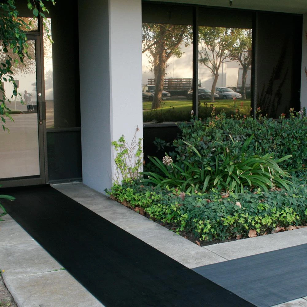 Rubber-Cal Corrugated Fine Rib 1/8 In. X 4 Ft. X 4 Ft. Rubber Runner 2 Rubber-Cal Corrugated Fine Rib 1/8 In. X 4 Ft. X 4 Ft. Rubber Runner - Image 2