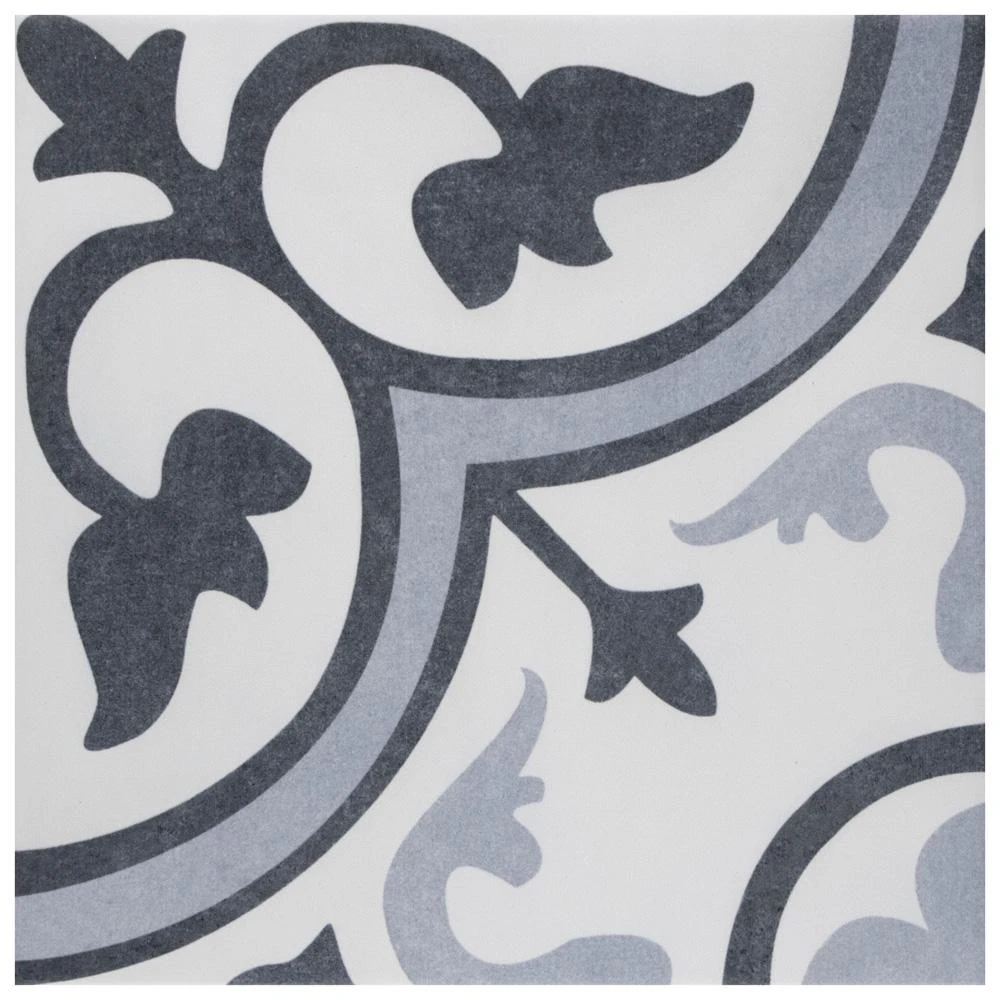 Merola Tile Amberes Azul II 13 In. X 13 In. Ceramic Floor And Wall Tile (15.85 Sq. Ft./Case) 1 Merola Tile Amberes Azul II 13 In. X 13 In. Ceramic Floor And Wall Tile (15.85 Sq. Ft./Case)