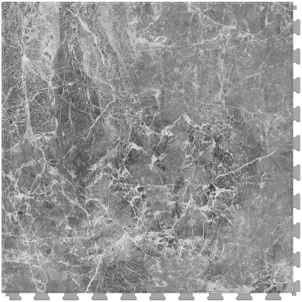 Perfection Floor Tile Gemstone Collection Black Marble/Satin 20-in X 20-in Water Resistant Interlocking Luxury Flooring (16.7-sq Ft) 7 Perfection Floor Tile Gemstone Collection Black Marble/Satin 20-in X 20-in Water Resistant Interlocking Luxury Flooring (16.7-sq Ft) - Image 7