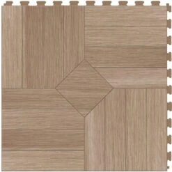 Perfection Floor Tile Bordeaux Wood Collection Bordeaux Driftwood/Satin 20-in X 20-in Water Resistant Interlocking Luxury Flooring (16.7-sq Ft) -Floor Promotion Store 14117470 6f7da426 bd92 4fe7 b56c 08bcb652e22c 1800x1800