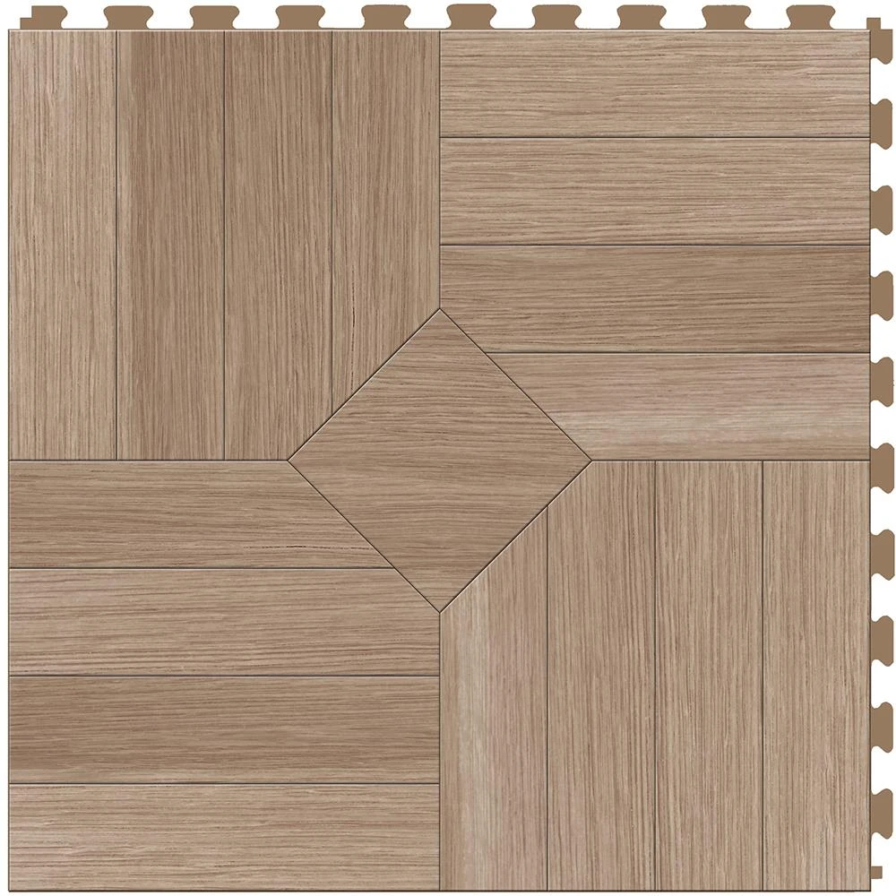 Perfection Floor Tile Bordeaux Wood Collection Bordeaux Maple/Satin 20-in X 20-in Water Resistant Interlocking Luxury Flooring (16.7-sq Ft) 13 Perfection Floor Tile Bordeaux Wood Collection Bordeaux Maple/Satin 20-in X 20-in Water Resistant Interlocking Luxury Flooring (16.7-sq Ft) - Image 13