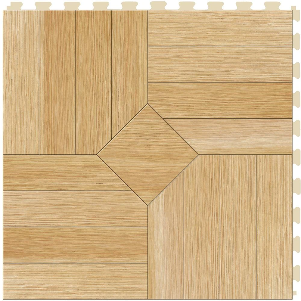 Perfection Floor Tile Bordeaux Wood Collection Bordeaux Maple/Satin 20-in X 20-in Water Resistant Interlocking Luxury Flooring (16.7-sq Ft) 12 Perfection Floor Tile Bordeaux Wood Collection Bordeaux Maple/Satin 20-in X 20-in Water Resistant Interlocking Luxury Flooring (16.7-sq Ft) - Image 12