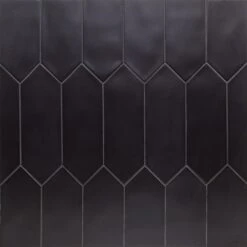 Ivy Hill Tile Russell Black 4 In. X 12 In. Matte Porcelain Floor And Wall Tile (10.76 Sq. Ft./Case)