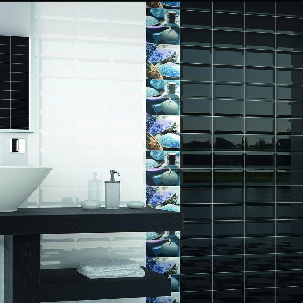 Merola Tile Santorini Biselado Blanco 4 In. X 7-7/8 In. Ceramic Subway Wall Tile (12 Sq. Ft. / Case) 6 Merola Tile Santorini Biselado Blanco 4 In. X 7-7/8 In. Ceramic Subway Wall Tile (12 Sq. Ft. / Case) - Image 6