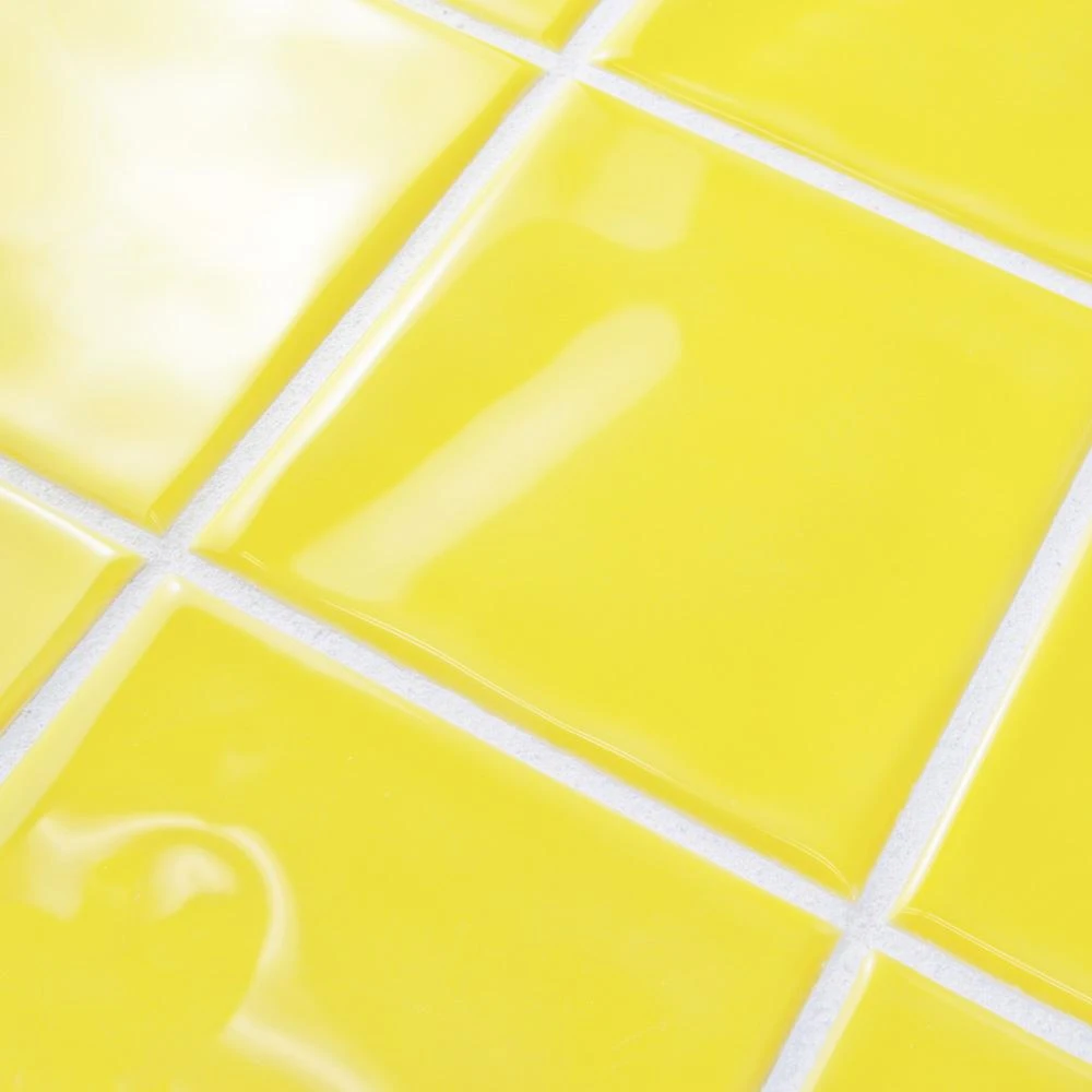 Merola Tile Twist Square Yellow Lemon 11-3/4 In. X 11-3/4 In. Ceramic Mosaic (9.79 Sq. Ft. /Case) 4 Merola Tile Twist Square Yellow Lemon 11-3/4 In. X 11-3/4 In. Ceramic Mosaic (9.79 Sq. Ft. /Case) - Image 4