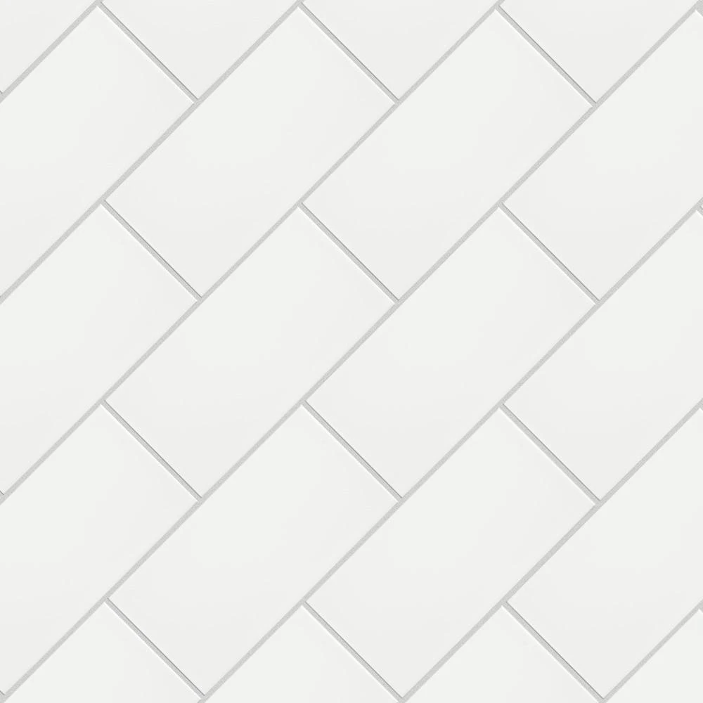 Merola Tile Projectos 7-3/4 In. X 3-7/8 In. Neve Matte Ceramic Subway Floor And Wall Subway Tile (11.46 Sq. Ft. / Case) 6 Merola Tile Projectos 7-3/4 In. X 3-7/8 In. Neve Matte Ceramic Subway Floor And Wall Subway Tile (11.46 Sq. Ft. / Case) - Image 6