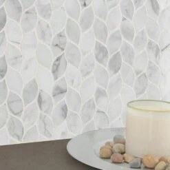 MSI Calacatta Blanco 12 In. X 13 In. X 10mm Polished Marble Mesh-Mounted Mosaic Tile (10.80 Sq. Ft./case) 14 MSI Calacatta Blanco 12 In. X 13 In. X 10mm Polished Marble Mesh-Mounted Mosaic Tile (10.80 Sq. Ft./case) -Floor Promotion Store 18f53a9b7983ca2b072d1b5a8abb807d 1800x1800
