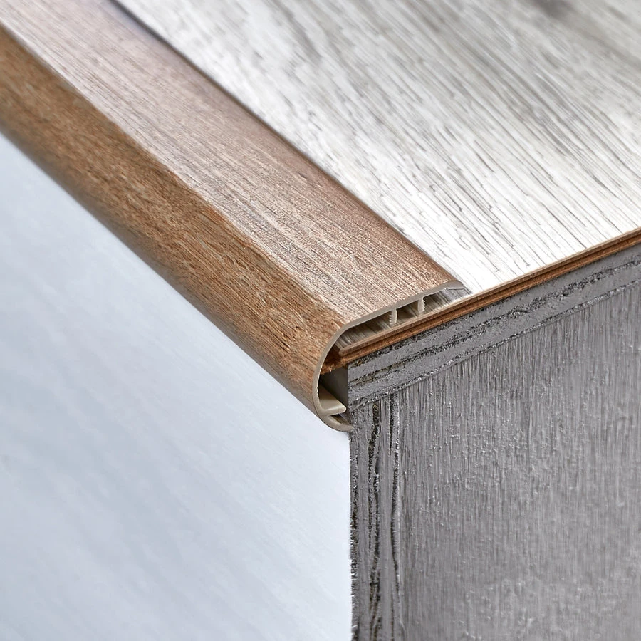 SMARTCORE Smartcore Pro 2.16-in X 94.48-in Burbank Oak Prefinished Oak Stair Nosing 1 SMARTCORE Smartcore Pro 2.16-in X 94.48-in Burbank Oak Prefinished Oak Stair Nosing