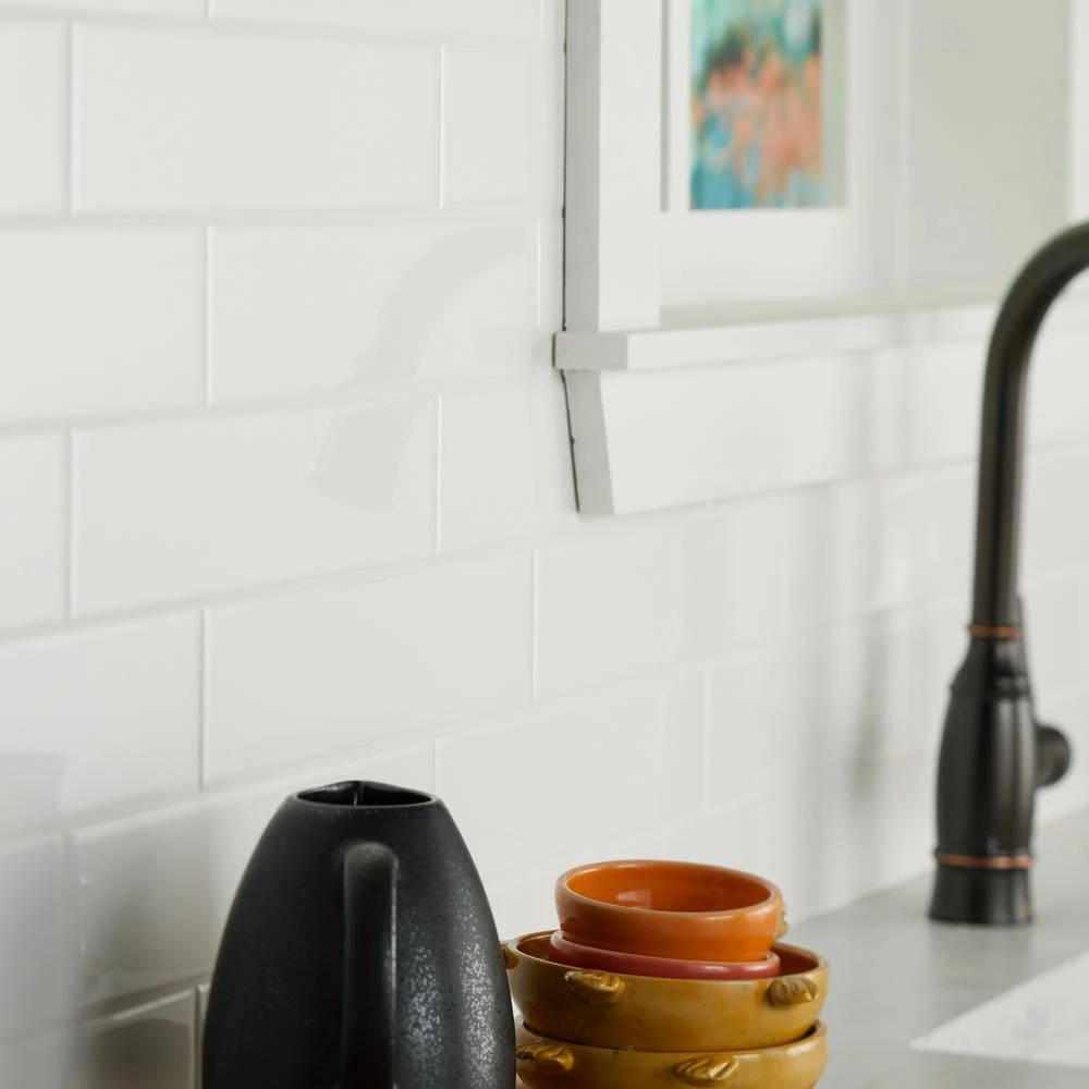 Daltile Restore 3 In. X 12 In. Ceramic Bright White Subway Tile (360 Sq. Ft. / Pallet) 6 Daltile Restore 3 In. X 12 In. Ceramic Bright White Subway Tile (360 Sq. Ft. / Pallet) - Image 6