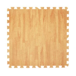 Get Rung Oak Woodgrain Fitness Mat With Interlocking Foam Tiles For Gym Flooring. Excellent For Pilates, Yoga, Aerobic Cardio Work Outs And Kids Playrooms. Perfect Exercise Mat(WOOD, 624SQFT)