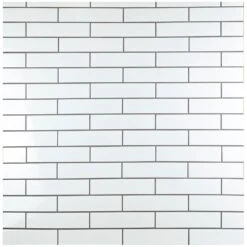 Merola Tile Metro Soho Glossy White 1-3/4 In. X 7-3/4 In. Porcelain Floor And Wall Subway Tile (1 Sq. Ft. / Pack)