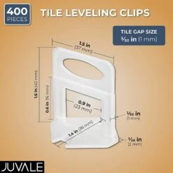 Juvale 400 Pack Tile Leveling Clips Reusable Plastic Leveling Spacer Clips (White, 1/32 Inch) -Floor Promotion Store 1b3454e9 4275 4daf 88a0 1cd5c30a1010.bb7d2980408598be2b0ab526629e56d2 1800x1800