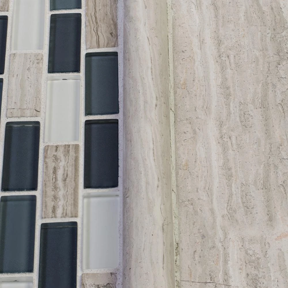 Jeffrey Court Dolphin Tail Blue 9.75 In. X 12 In. X 6 Mm Interlocking Glass Mosaic Tile 5 Jeffrey Court Dolphin Tail Blue 9.75 In. X 12 In. X 6 Mm Interlocking Glass Mosaic Tile - Image 5