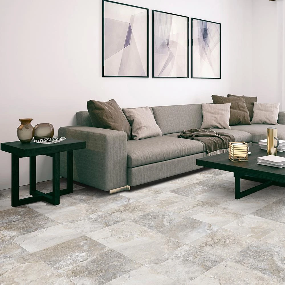 IVC Kara Light Grey Residential Vinyl Sheet, Sold By 13.2 Ft. Wide X Custom Length 2 IVC Kara Light Grey Residential Vinyl Sheet, Sold By 13.2 Ft. Wide X Custom Length - Image 2