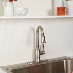 Daltile Premier Accents Powder White Hexagon 10 In. X 12 In. X 4 Mm Porcelain Mosaic Floor And Wall Tile (0.84 Sq. Ft. / Piece) 10 Daltile Premier Accents Powder White Hexagon 10 In. X 12 In. X 4 Mm Porcelain Mosaic Floor And Wall Tile (0.84 Sq. Ft. / Piece) -Floor Promotion Store 256e47418d78effe166fae790d85028b 1800x1800