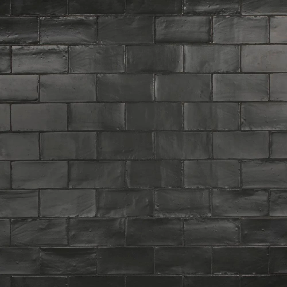 Merola Tile Chester Matte Nero 3 In. X 6 In. Ceramic Wall Subway Tile (6.02 Sq. Ft. / Case) 1 Merola Tile Chester Matte Nero 3 In. X 6 In. Ceramic Wall Subway Tile (6.02 Sq. Ft. / Case)