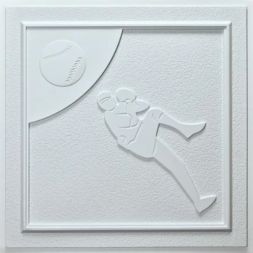 Baseball White 24-inch Ceiling Tiles (10 Tiles) 1 Baseball White 24-inch Ceiling Tiles (10 Tiles)