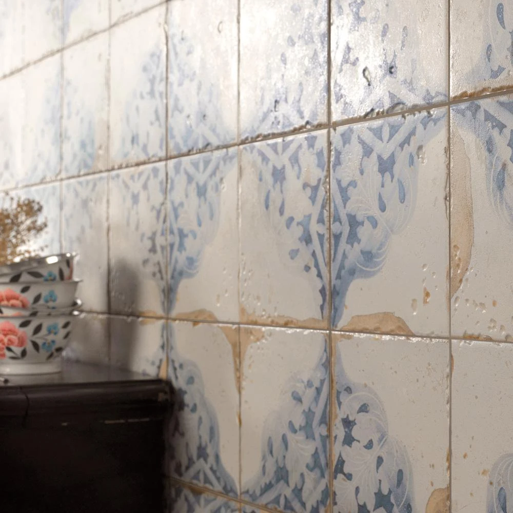 Merola Tile Artisan Azul Decor 13 In. X 13 In. Ceramic Floor And Wall Tile (12.2 Sq. Ft. / Case) 14 Merola Tile Artisan Azul Decor 13 In. X 13 In. Ceramic Floor And Wall Tile (12.2 Sq. Ft. / Case) - Image 14