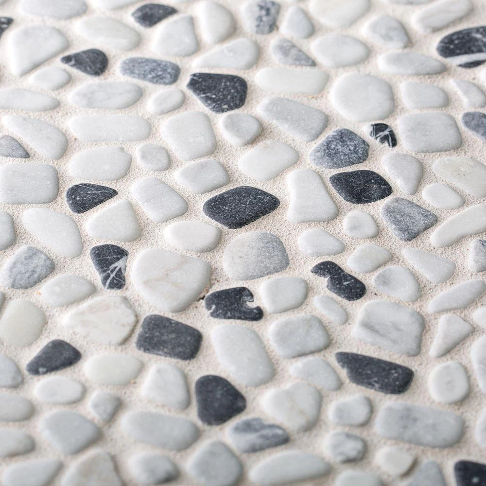 Jeffrey Court Carrara River Rocks 11.625 In. X 11.625 In. X 10.5 Mm Marble Mosaic Floor And Wall Tile 1 Jeffrey Court Carrara River Rocks 11.625 In. X 11.625 In. X 10.5 Mm Marble Mosaic Floor And Wall Tile