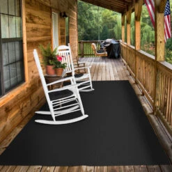 Indoor/Outdoor Carpet With Rubber Marine Backing - Black 6' X 10' - Several Sizes Available - Carpet Flooring For Patio, Porch, Deck, Boat, Basement Or Garage -Floor Promotion Store 29ab0585 a9eb 473d 8c04 cfce59a4406a 1.2ea41c72f1ac881b7084721d2bae24ce 1800x1800